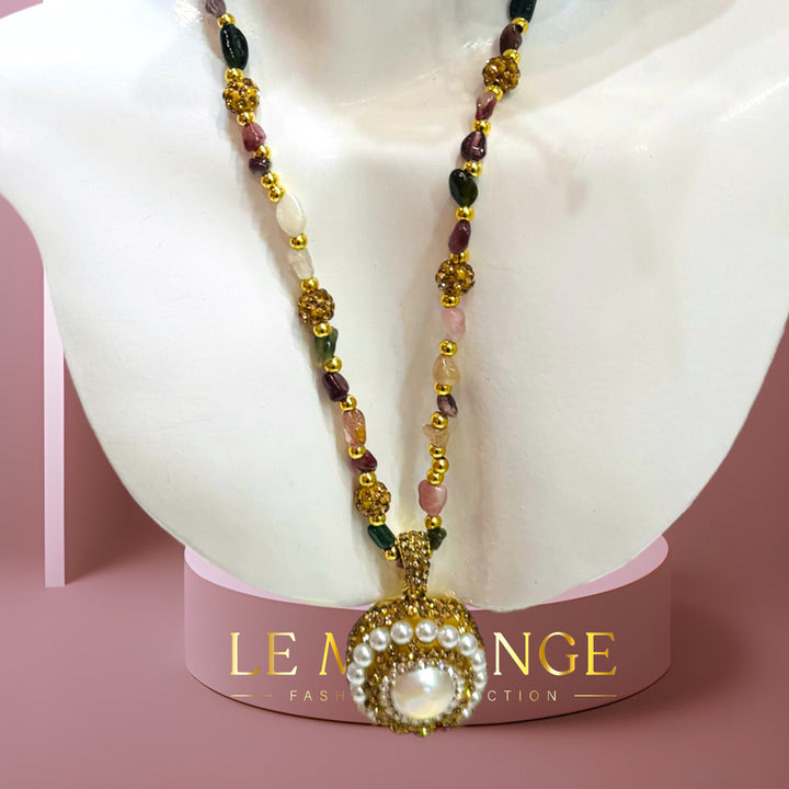 A Mélange Semi-Precious stones necklace