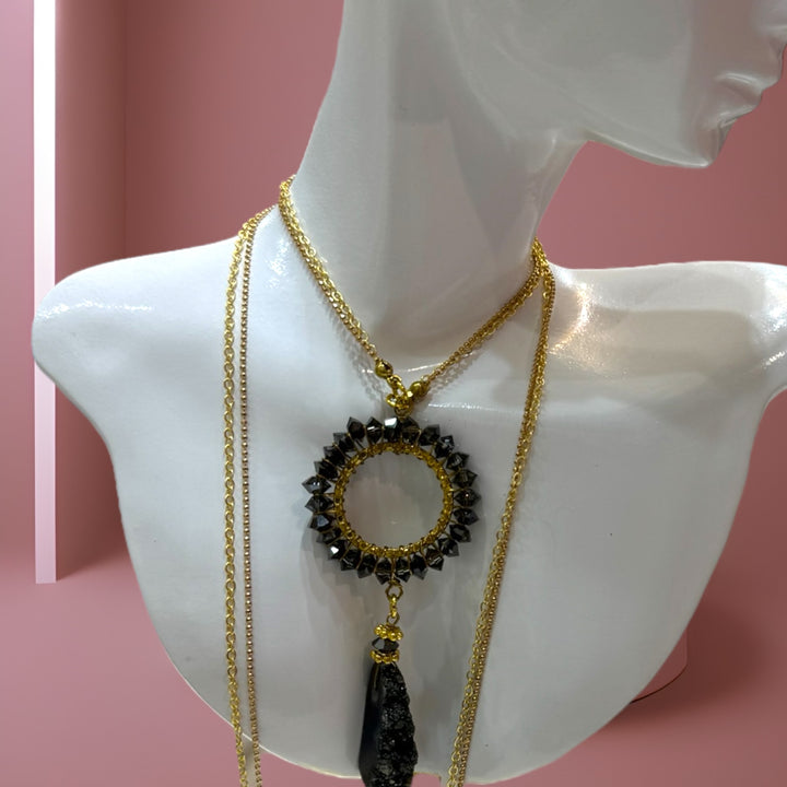 Hot selling Long Crystal Chain Necklace for Sale