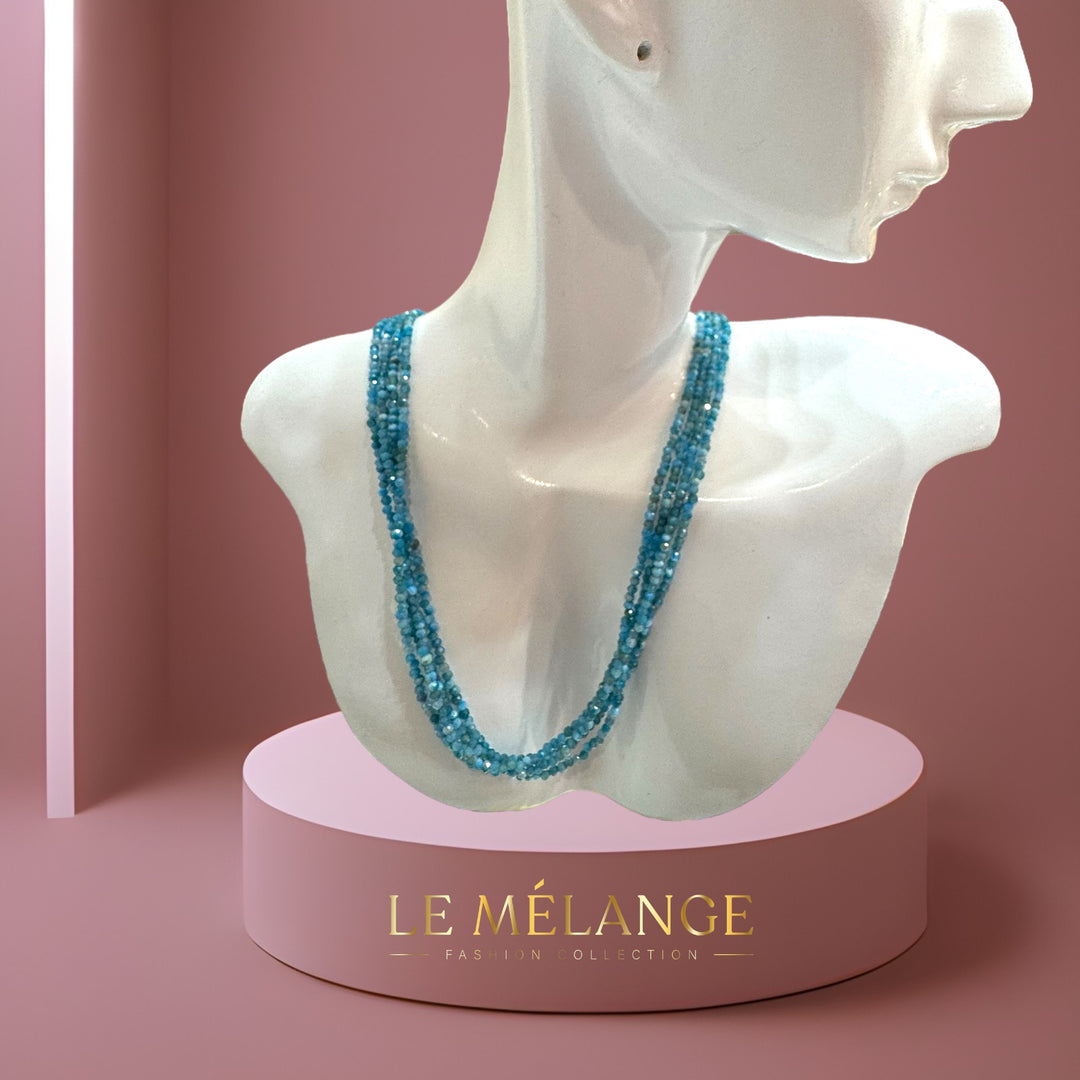 Aqua Bleu Crystal Neclace