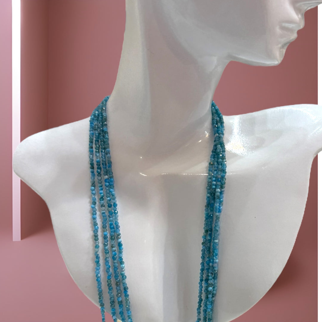 Aqua Bleu Crystal Neclace