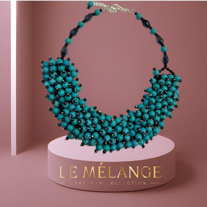 Exquisite turquoise track Necklace