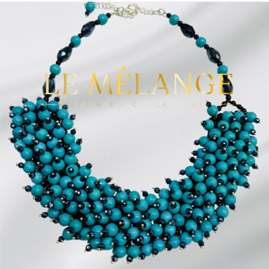 Exquisite turquoise track Necklace