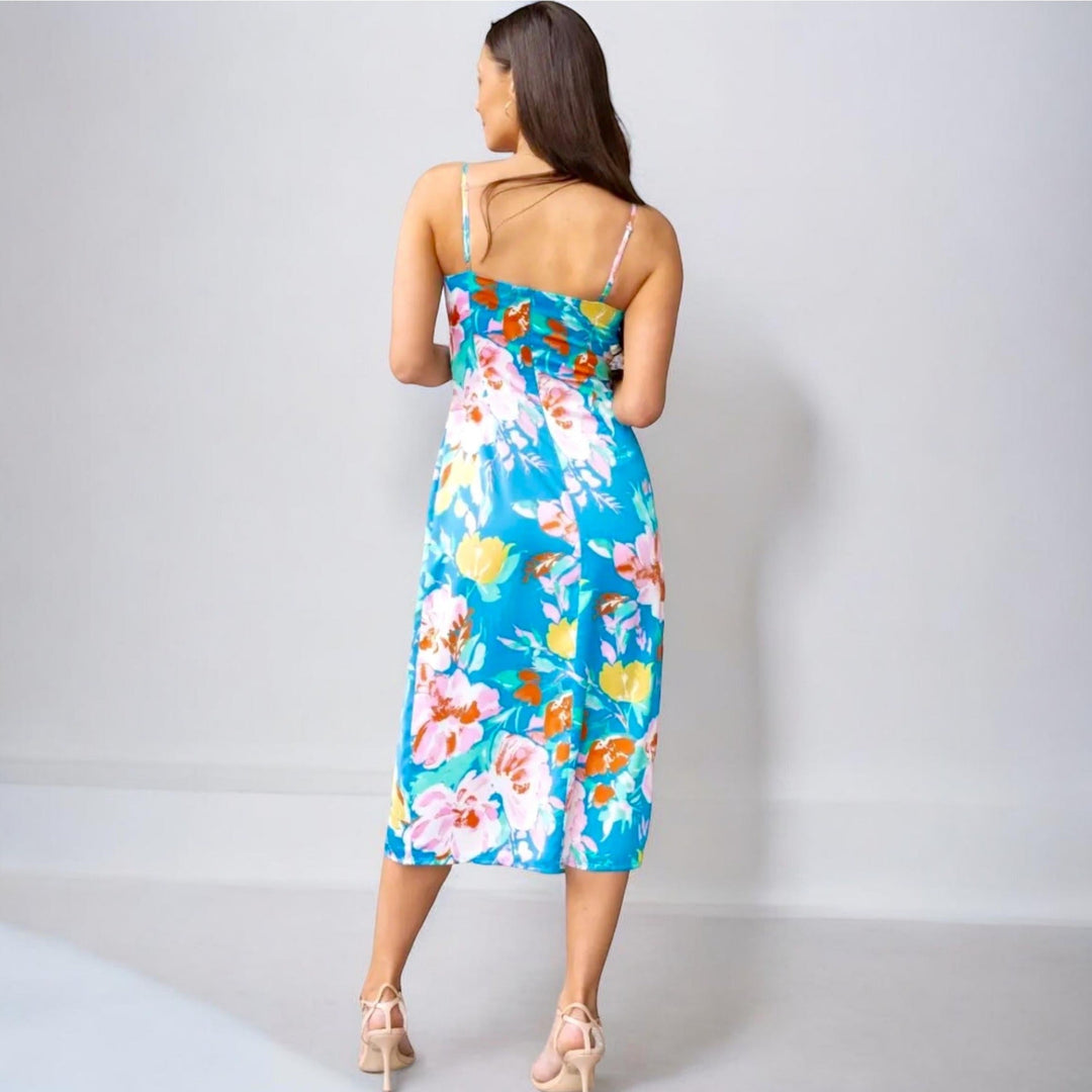 tropical elegance dress Elegant Women's Bell Sleeve Arabic Style Tropical Dress