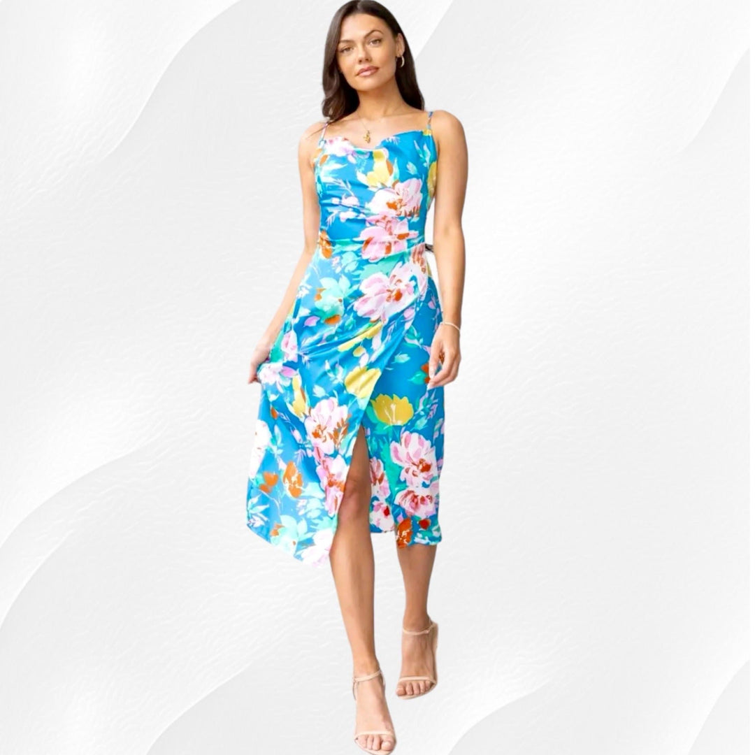 Hawaii Floral Dress - Vibrant and Tropical Elegance Hawaii Floral Dress - Vibrant and Tropical Elegance